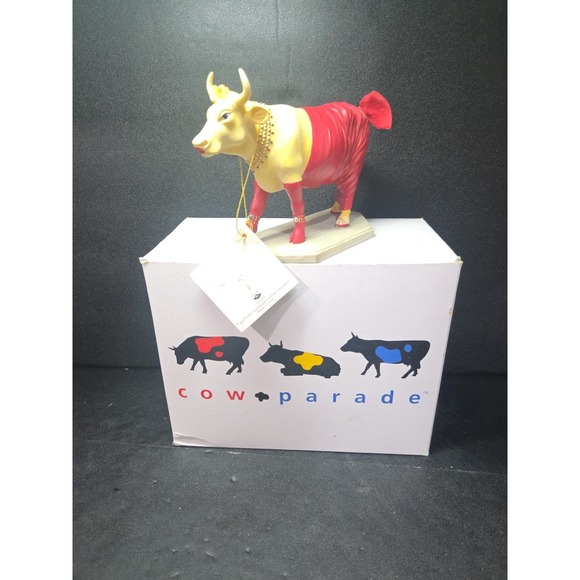 Cow Parade Diamonds Are A Cow's Best Friend Figurine Westland Giftware #9122‎